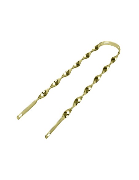 26 Flat Twisted Fender Braces Gold.